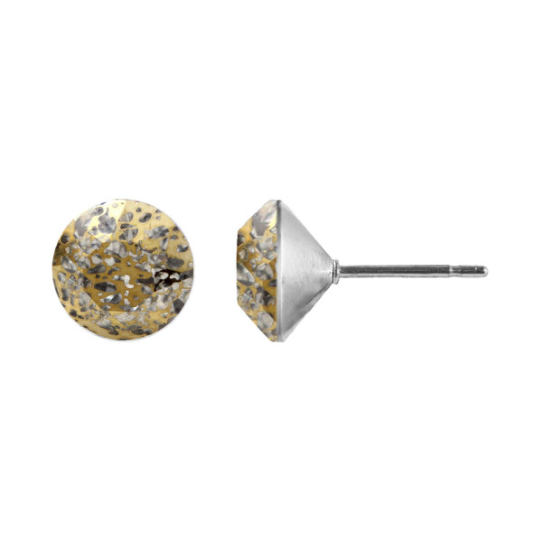 Ohrstecker Kristall 6mm in Capri Gold