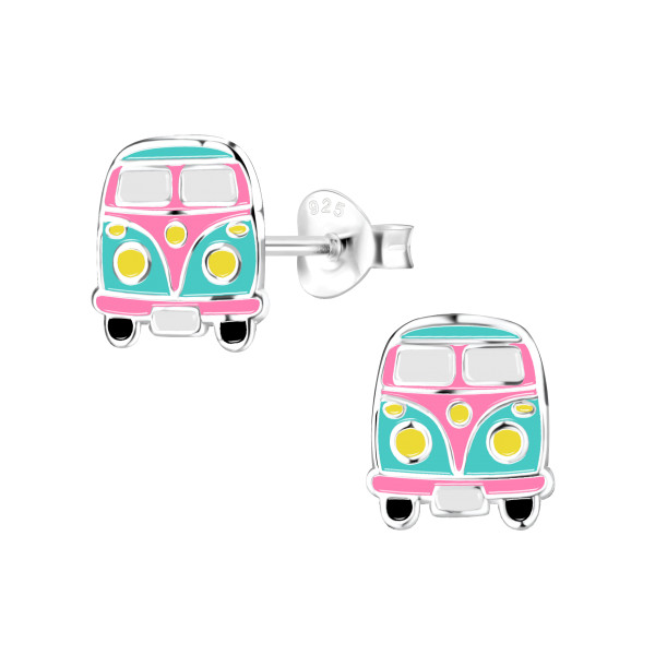 Ohrstecker Van Bus 925 Silber e-coated