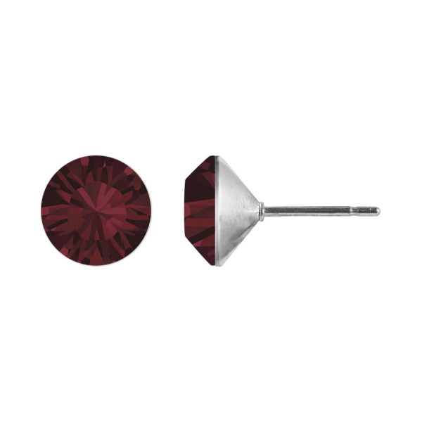 Ohrstecker Kristall 6mm in Burgundy