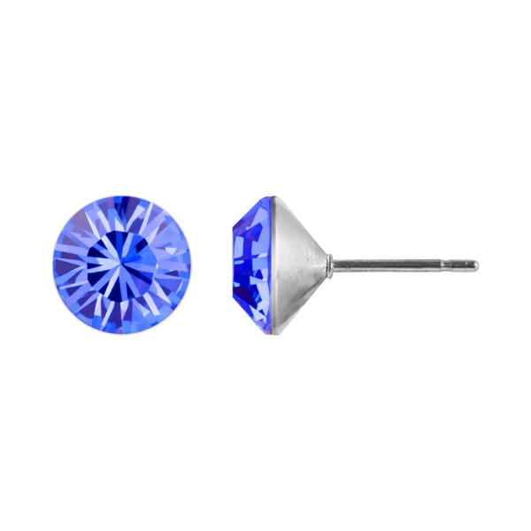 Ohrstecker Kristall 6mm Sapphire