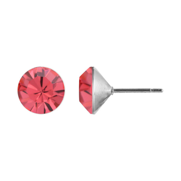 Ohrstecker Kristall 6mm in Padparadscha