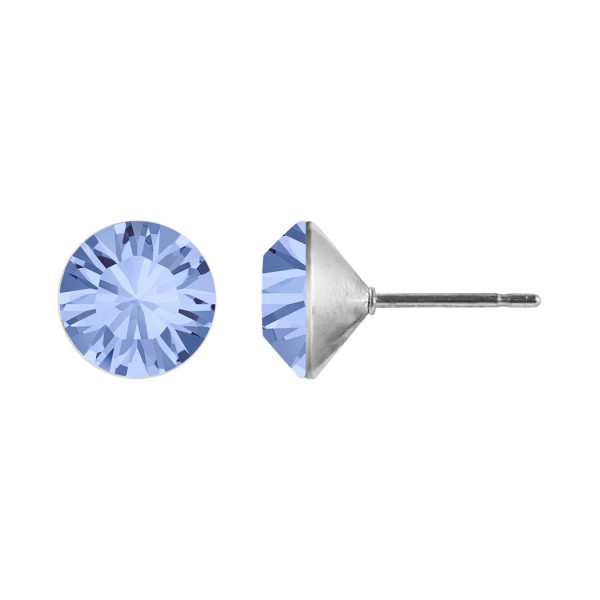 Ohrstecker Kristall 6mm in Light Sapphire