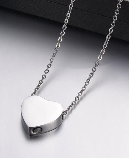 Memorial Anhänger HERZ flach 6x20 mm an Kette 50 cm