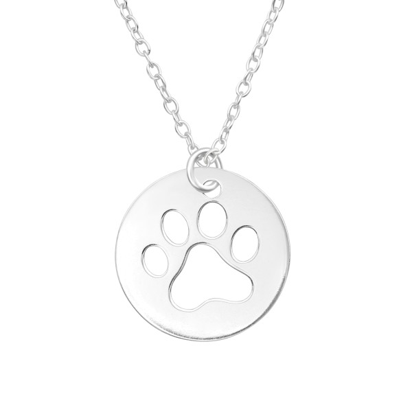 Kette cutout Tatze 45 cm 925 Silber