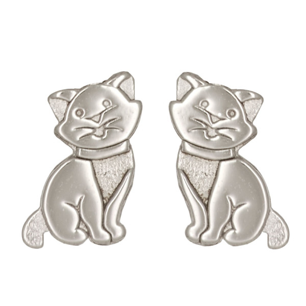 Ohrstecker Kätzchen 925 Silber