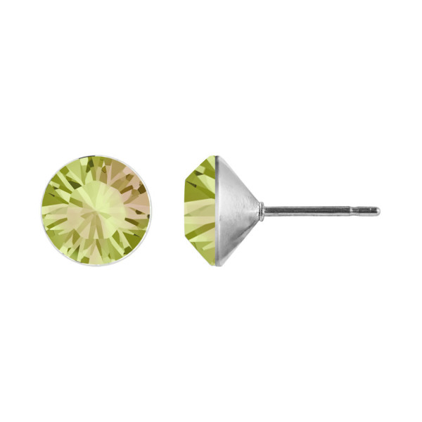 Ohrstecker Kristall 6mm in Luminous Green