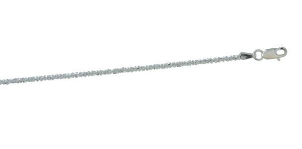 Kette diamantiert 2 mm/50 cm 925 Silber