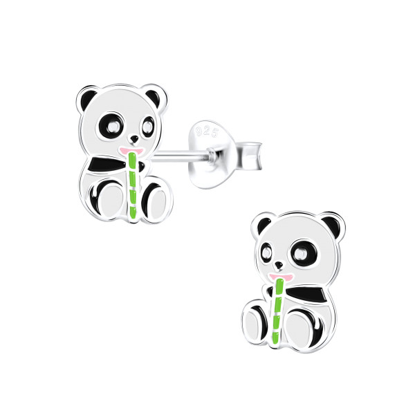 Ohrstecker 925 Silber Pandabär
