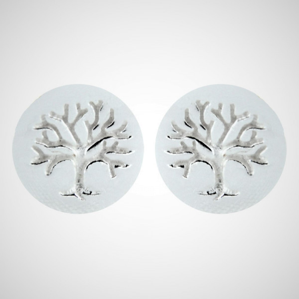 Ohrstecker Tree of life mini 925 Silber e-coated