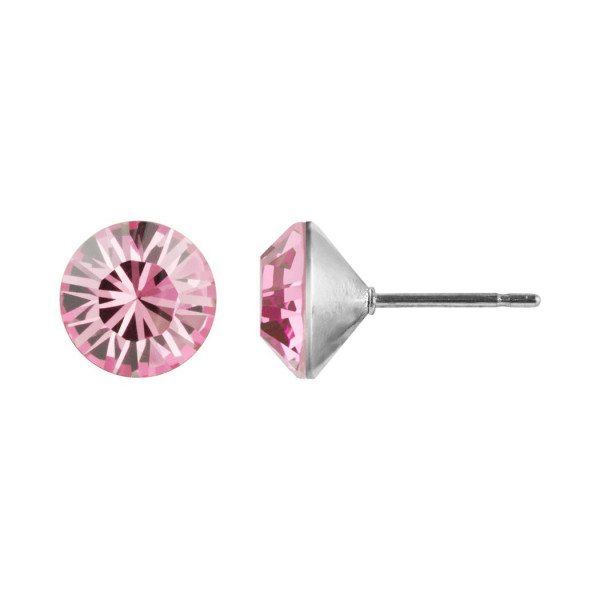Ohrstecker Kristall 3mm in Light Rose
