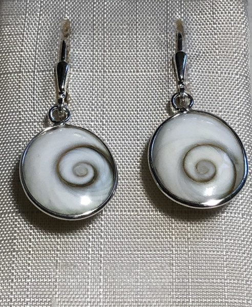 Ohrhänger Shivas Eye 12x17 mm OVAL 925 Silber
