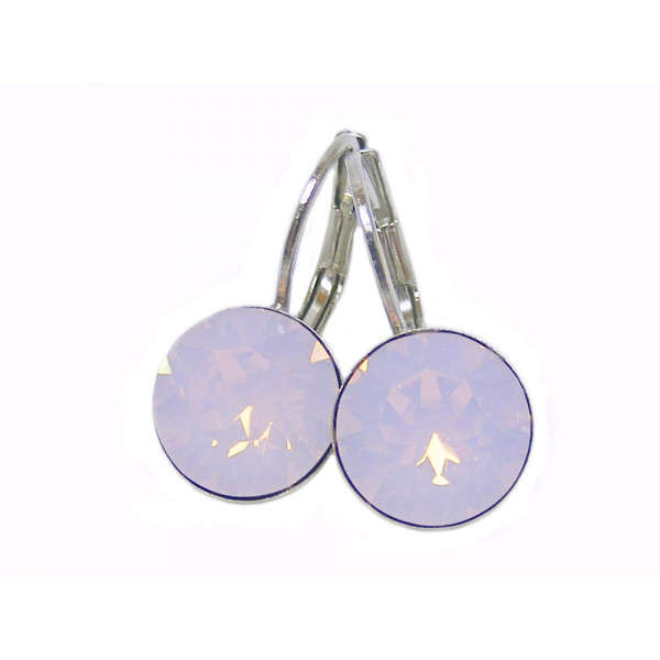 Ohrhänger Kristall 8 mm in Rose Water Opal