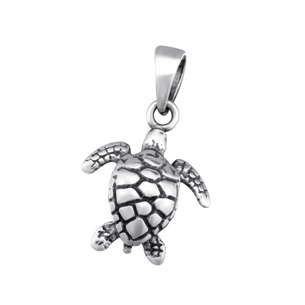 Anhänger Wasser Schildkröte 925 Silber