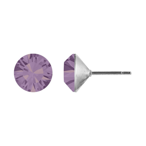 Ohrstecker Kristall 6mm in Cyclamen Opal