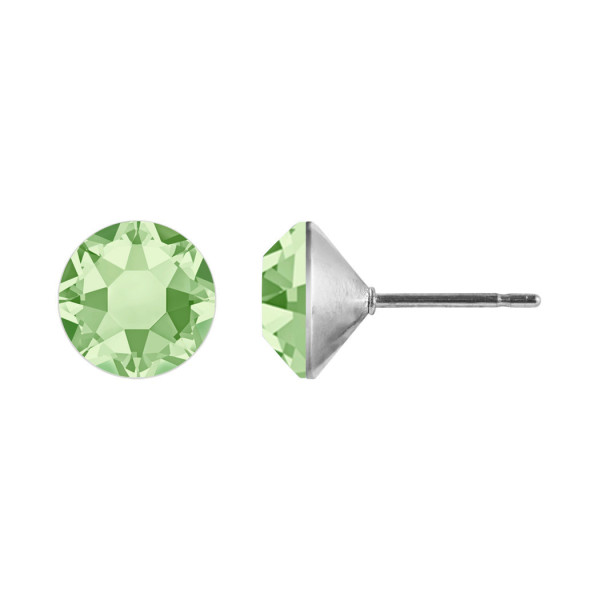 Ohrstecker Kristall 6mm in Chrysolite
