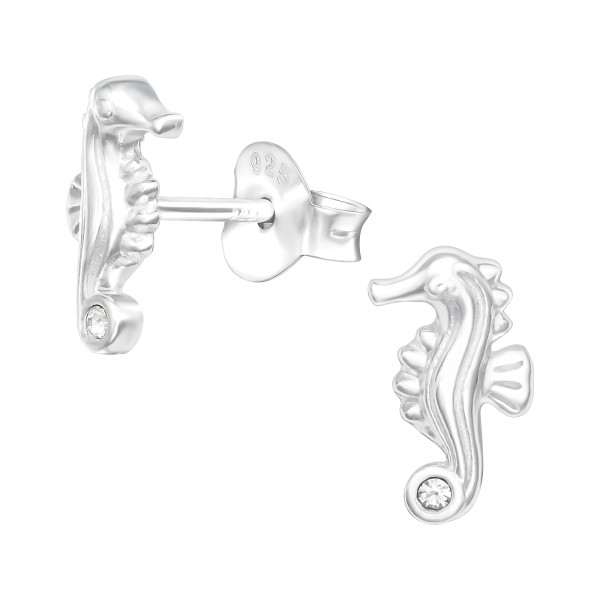 Ohrstecker Seepferdchen 925 Silber