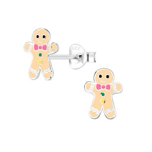 Ohrstecker Lebkuchen Mann 925 Silber