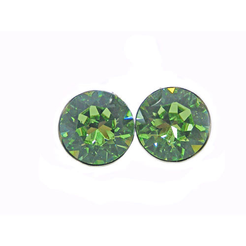 Ohrstecker Kristall 3mm in Peridot