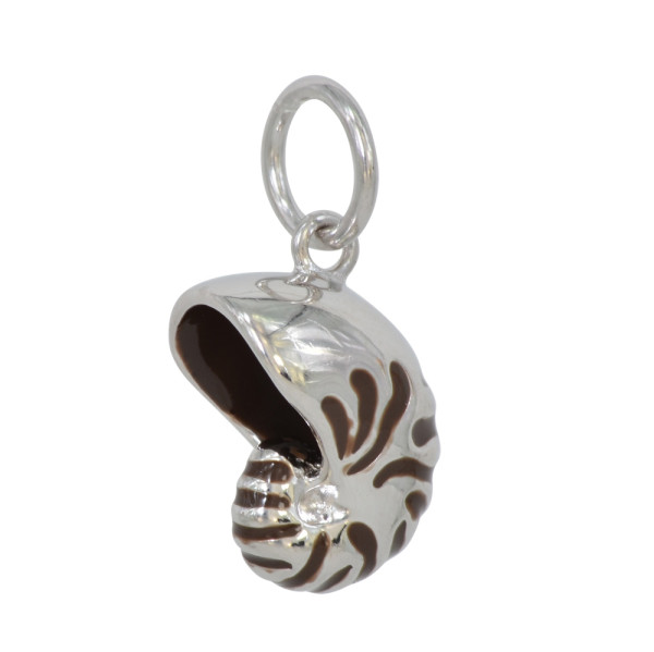Anhänger violett Nautilus 925 Silber