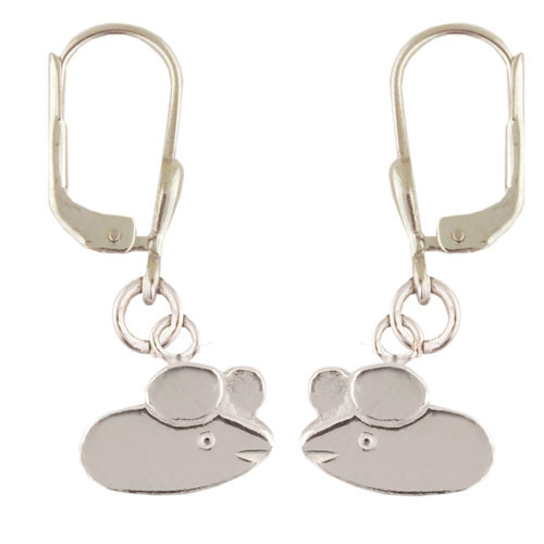 Maus Ohrhänger 925 Silber