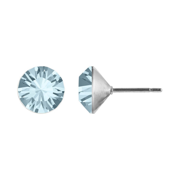 Ohrstecker Kristall 6mm in Light Azore